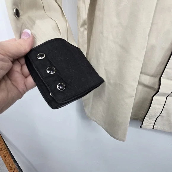 Vintage Y2K White Horse Western Pearl Snap Shirt Men's XXL Black Cream Rodeo - Picture 3 of 11